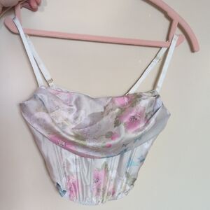 Butterfly Floral Corset Top